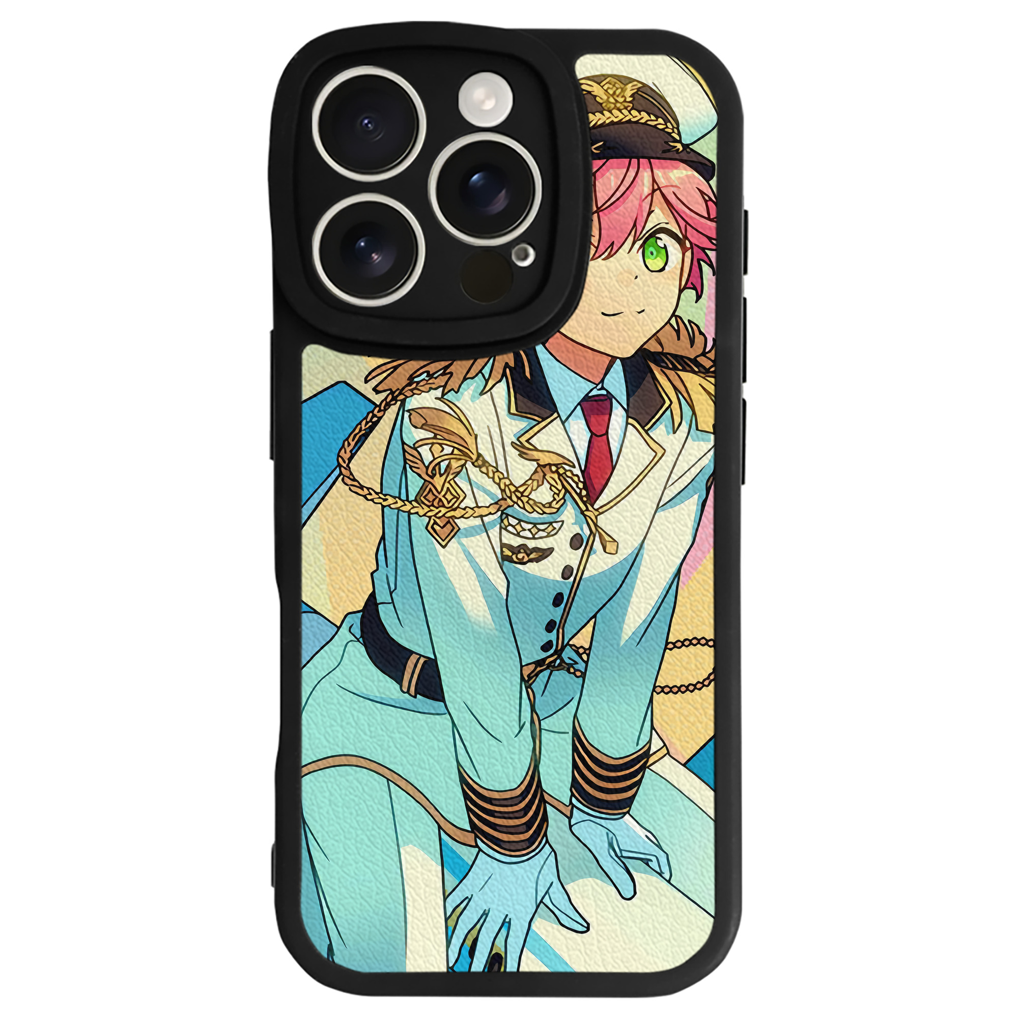 （画像用） あんさんぶるスターズ! Ensemble Stars 【iPhone 16シリーズ対応】シリコンスマホケース（レザー調） 材質：シリコン